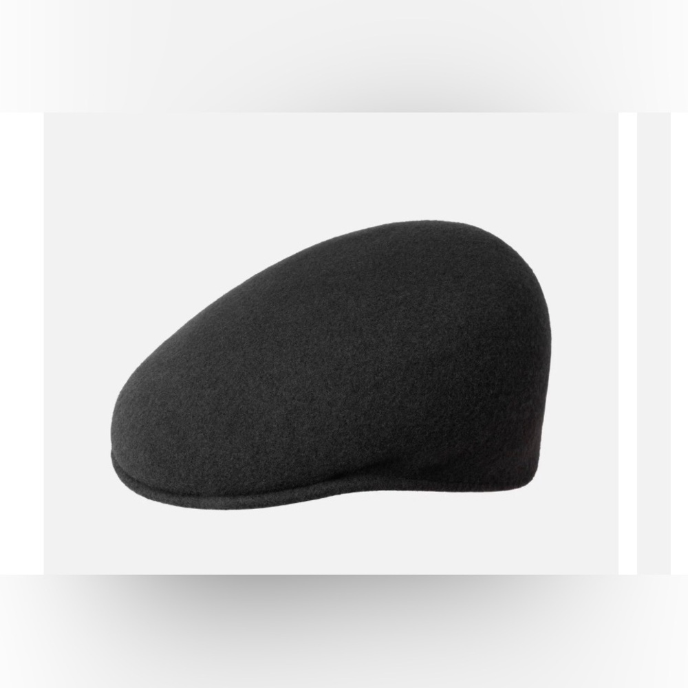 Classic Black Men's Hat VTG Ethos Carrimac Wool‎ Newsboy Cabbie England Mens XL